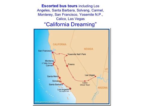 escorted tours california  from $86